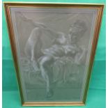 Signed print of nude