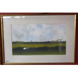Watercolour signed Charles Burranty - Outdoor scene