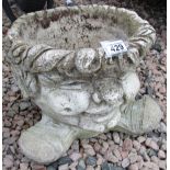 Stone pot - Boys head