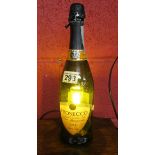 Prosecco bottle novelty lamp