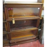 The Wernicke Co 3 tier bookcase with drawer to base