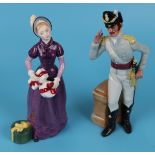 2 Royal Doulton figurines Good Day Sir HN2896 & Morning Ma'am HN2895