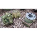 3 pieces of Cotswold stone & 2 others