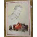 L/E signed Michael Schumacher print