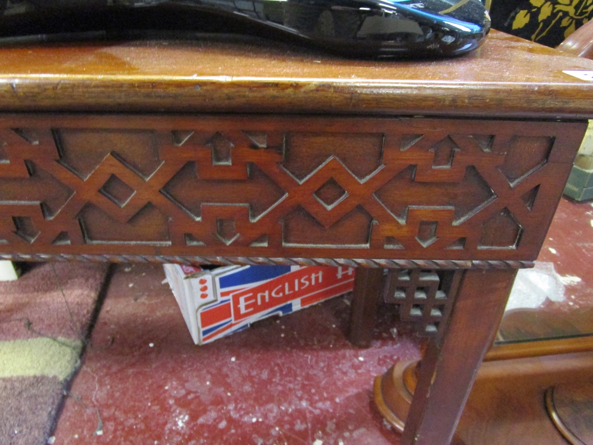 Chinese Chippendale style hall table - Image 3 of 13