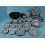 Large collection of Wedgwood Jasperware & 2 black pieces