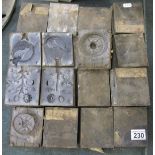 Large collection of casting moulds
