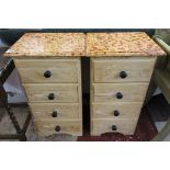 Pair of bedside chests