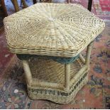 Wicker conservatory table