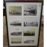 Framed ship pictures