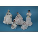 Collection of 5 Royal Doulton figurines