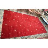 Large red carpet - Approx 430cm x 240cm