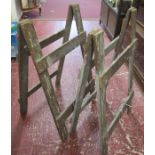 Pair of folding trestles