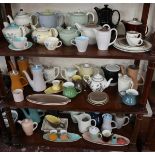 Very large collection of Poole pottery to include teapots