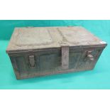 Metal military trunk