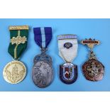 Collection of Masonic medals