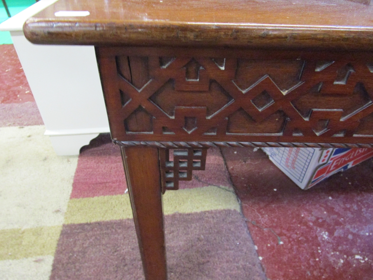 Chinese Chippendale style hall table - Image 4 of 13