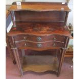 Antique mahogany side cabinet - Approx W: 53cm D: 30cm H: 86cm