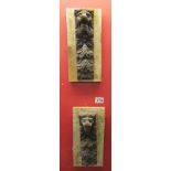 Early carved panels depicting lions