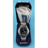 Gents stainless steel Lorus watch