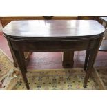 Antique rosewood card table A/F