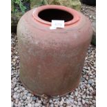 Terracotta rhubarb forcer marked Nottingham, Sankey & Sons