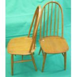 Set of 4 Ercol style dining chairs