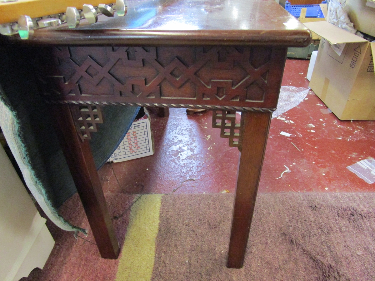 Chinese Chippendale style hall table - Image 5 of 13