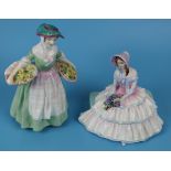 2 Royal Doulton figures - Daydreams HN1731 & Daffy Down Dilly HN1712