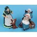 2 Royal Doulton figurines Old mother Hubbard HN2314 & Nanny HN2221