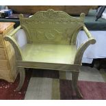 Gold throne chair