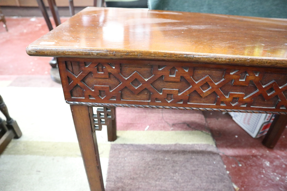 Chinese Chippendale style hall table - Image 6 of 13