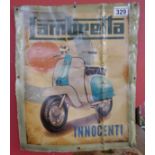 Reproduction metal Lambretta sign