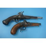 2 reproduction flint lock pistols