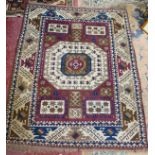 Small eastern antique rug - Approx 160cm x 127cm