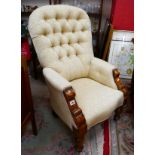 Victorian upholstered armchair