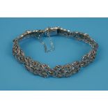 Art Deco silver & marcasite bracelet