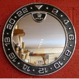 Reproduction metal Rolex advertising mirror