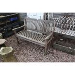 Teak garden bench A/F