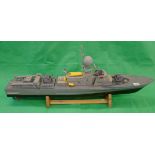 Model RC navel boat with 3 motors & servo