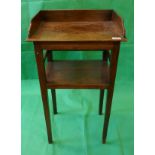 Antique mahogany galleried washstand