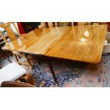Georgian mahogany padfoot dropleaf table - Approx L: 173cm W: 106cm H: 75cm
