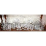 Collection of glass to include crystal