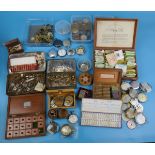 Box of watch parts