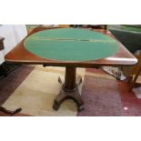 Regency mahogany card table