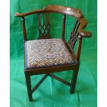 Mahogany corner chair