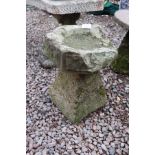 Stone bird bath