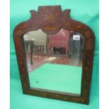 Antique marquetry mirror