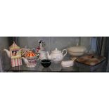 Collection of ceramics to include Punch and Judy tea pot