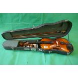 Violin in case